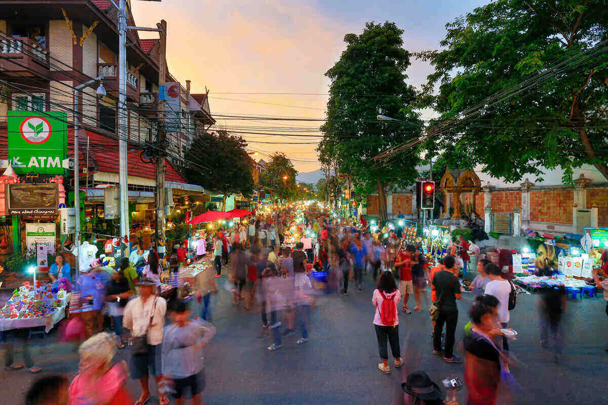 Chiang Mai market walking street