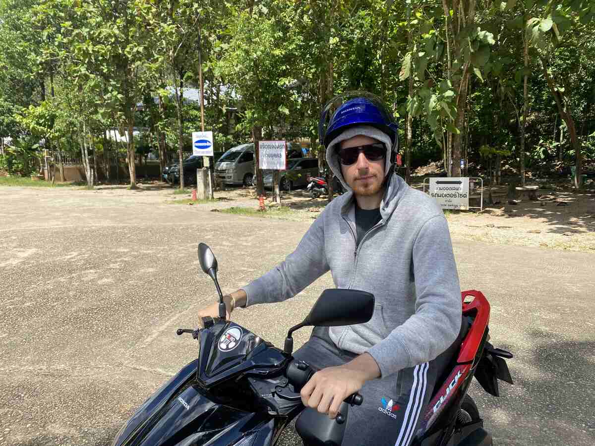 Getting to the Tiger Cave Temple By Motorbike