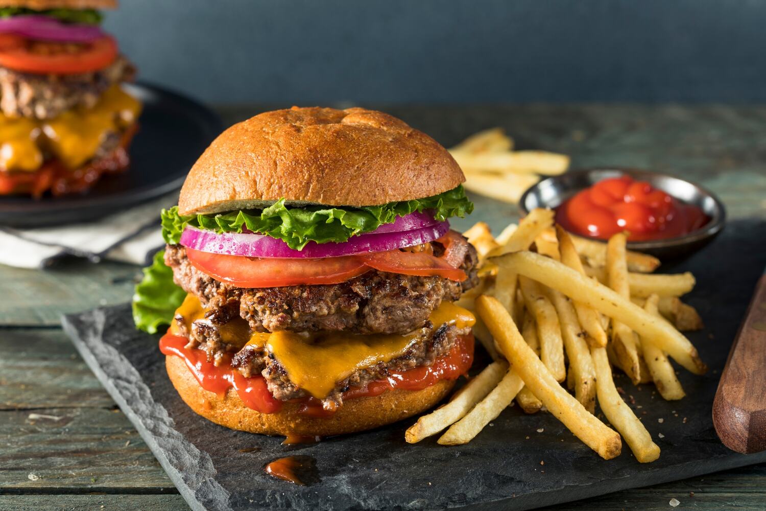 Delicious burger in Chiang Rai