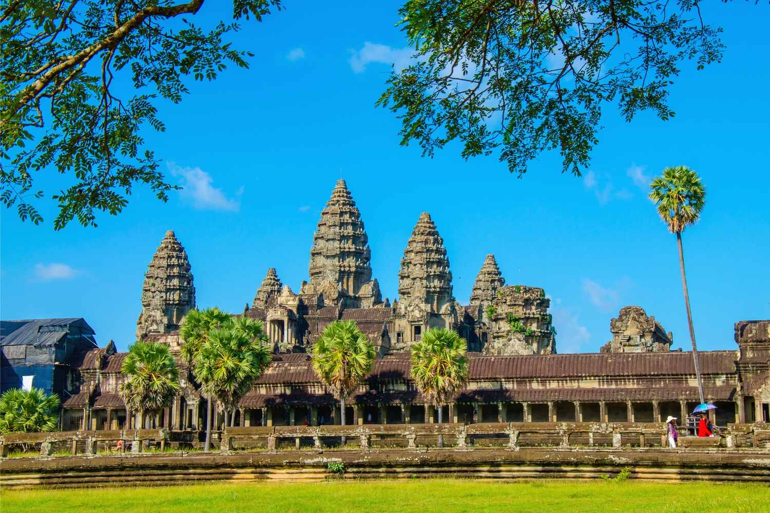 Temples of Angkor Wat in Cambodia